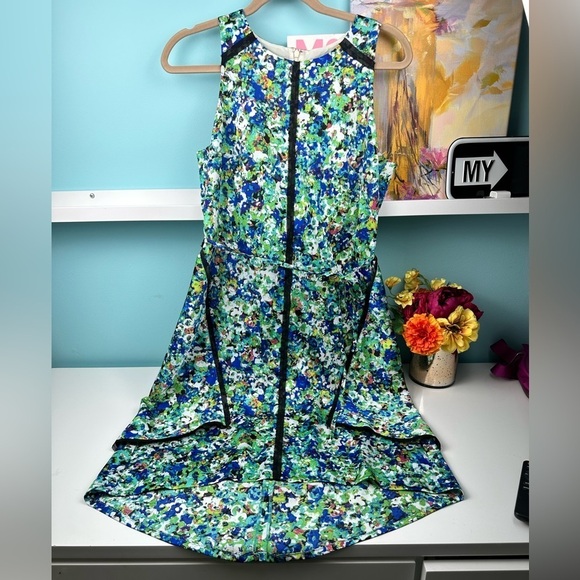 Ann Taylor women’s green flower dress, size 6, excellent new like condition - Picture 4 of 14